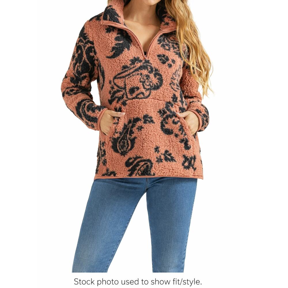Wrangler Retro Sherpa 1/4 Zip Pull-Over Women's M - Picture 1 of 11